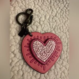COACH Keith Haring Heart Bag Charm